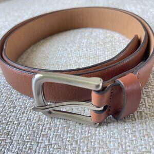Full Grain Leather men's belt Brown leather belt Formal suit belt L (38-40) size